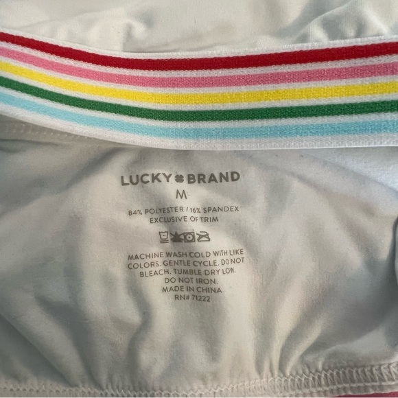 Lucky brand Rainbow white and Tie-Dye set of 2  Sports Bras pull on easy style - Picture 4 of 4